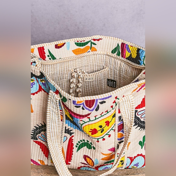 #1307 POL Folk Garden Heirloom Tote - Picture 7 of 9